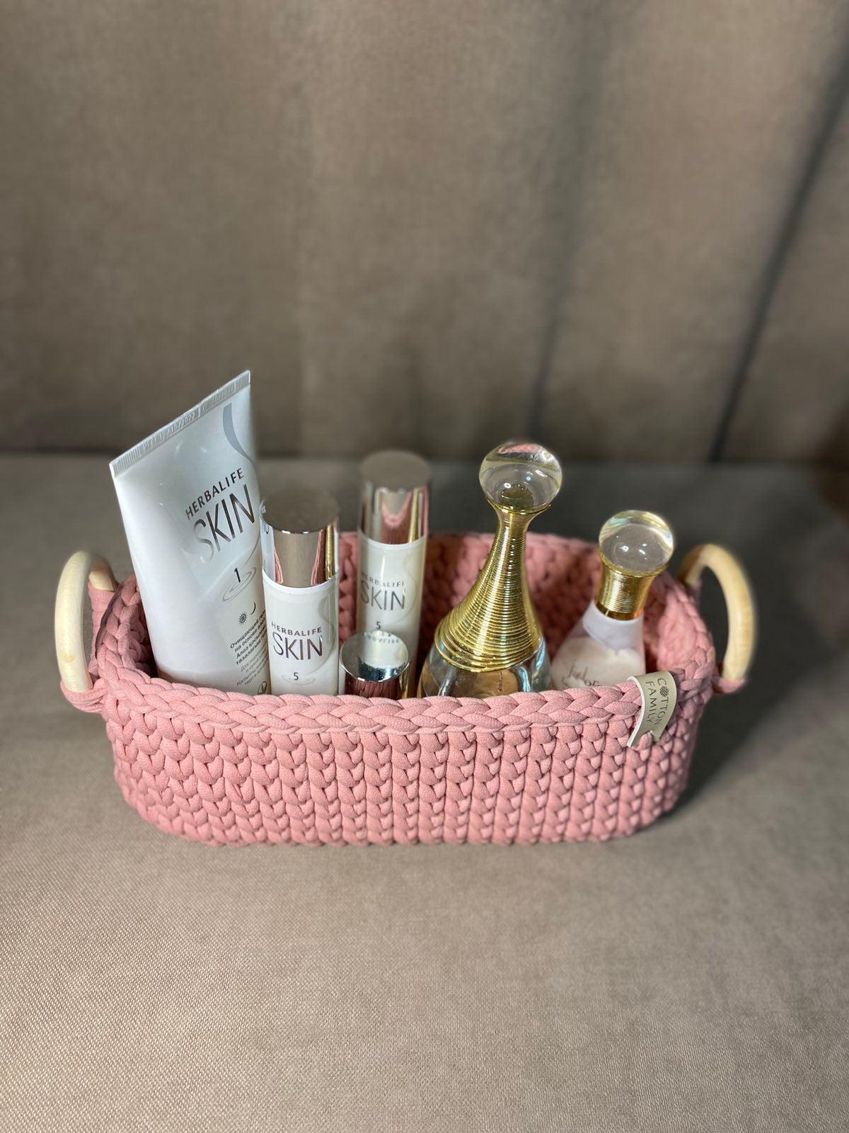 "WOODLOOP" Set of 2 Organizer Baskets