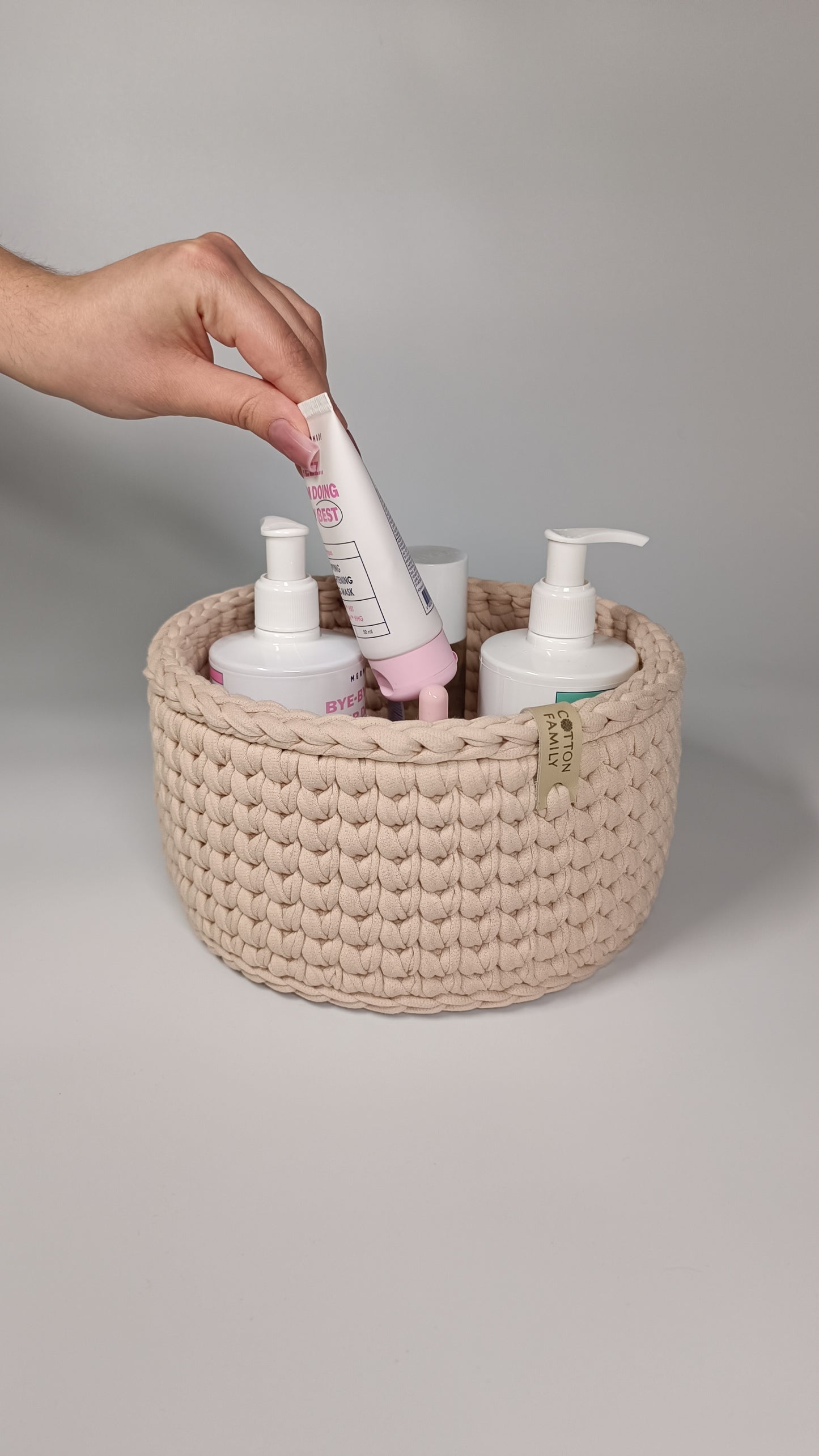 "CLASSIC"  Set of 3 Round Organizer Baskets