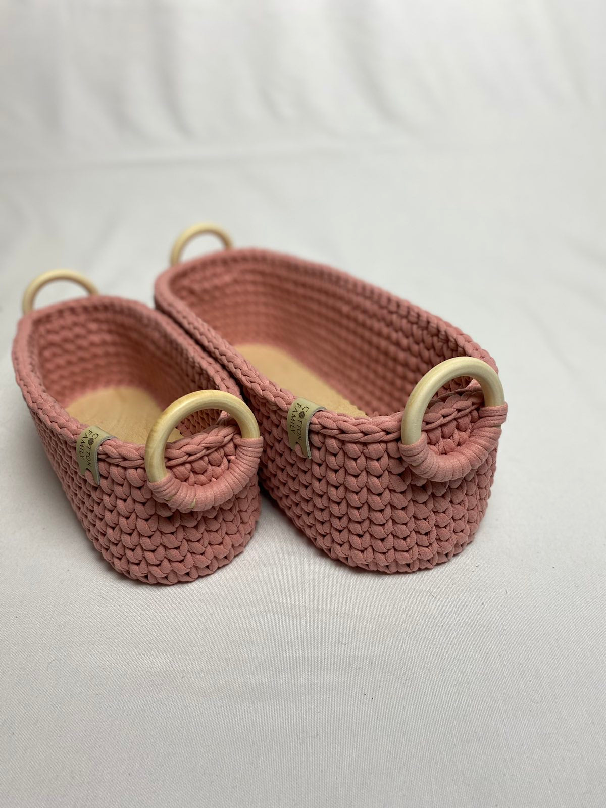 "WOODLOOP" Set of 2 Organizer Baskets