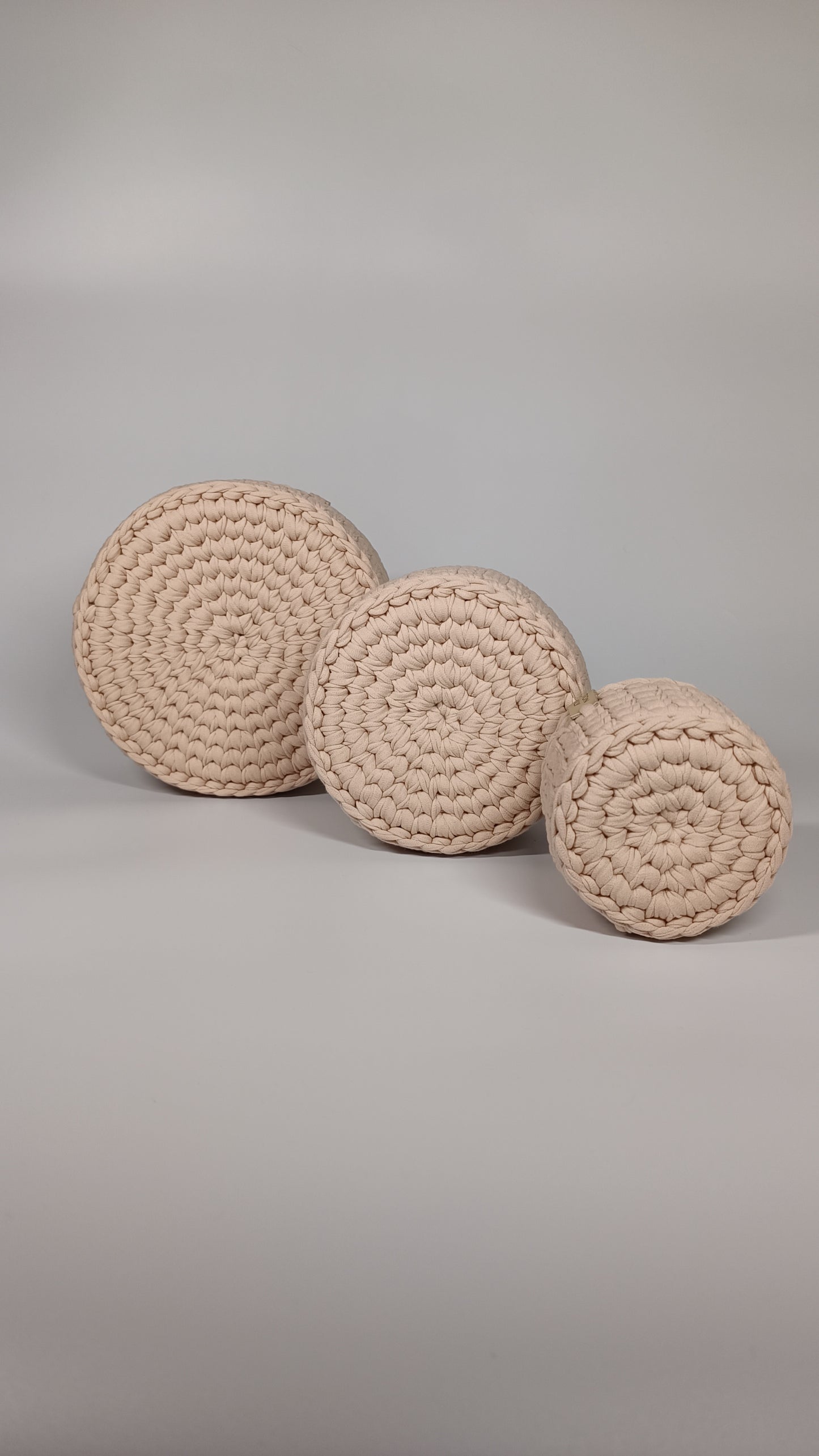 "CLASSIC"  Set of 3 Round Organizer Baskets