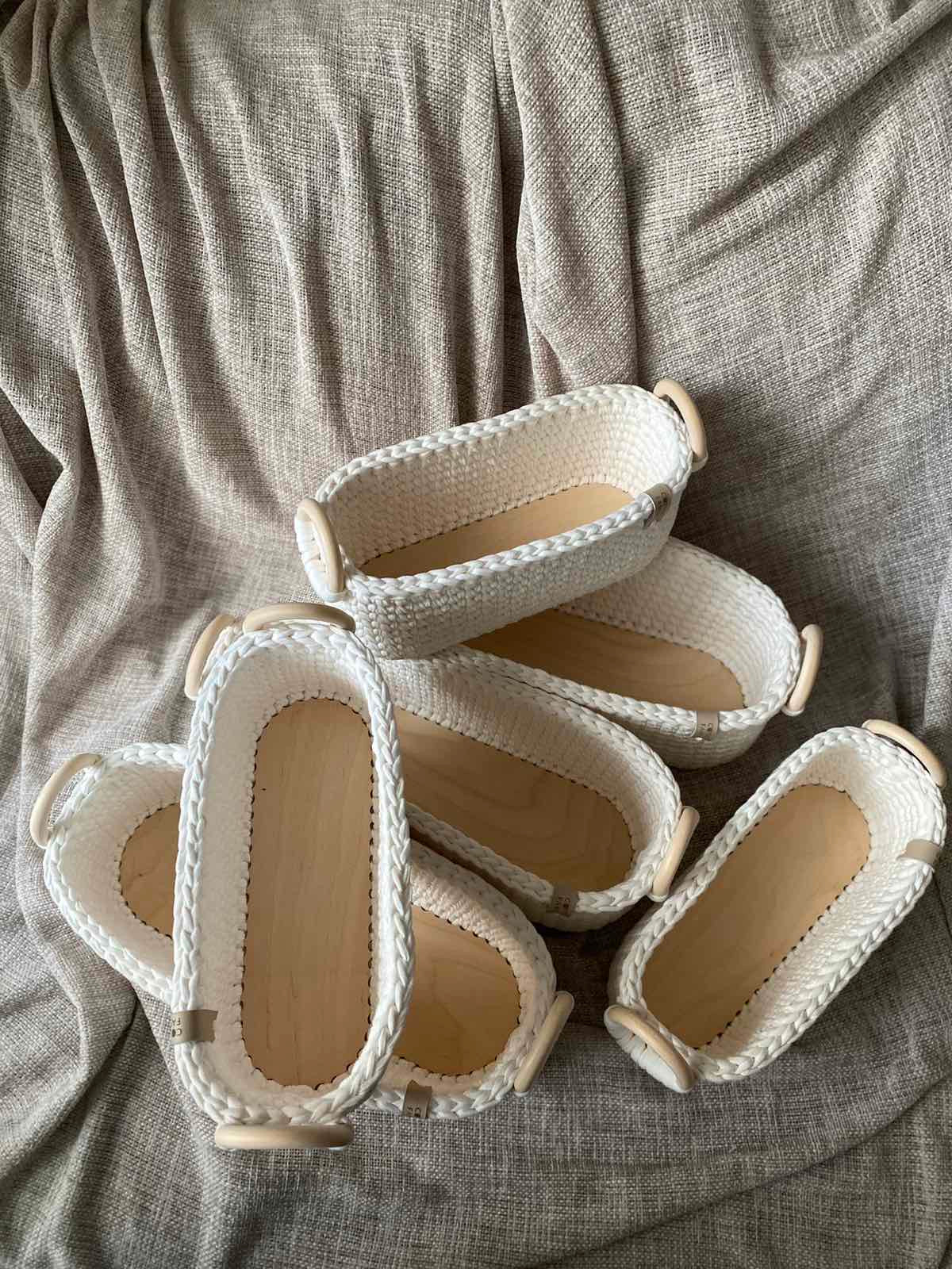 "WOODLOOP" Organizer Basket SMALL