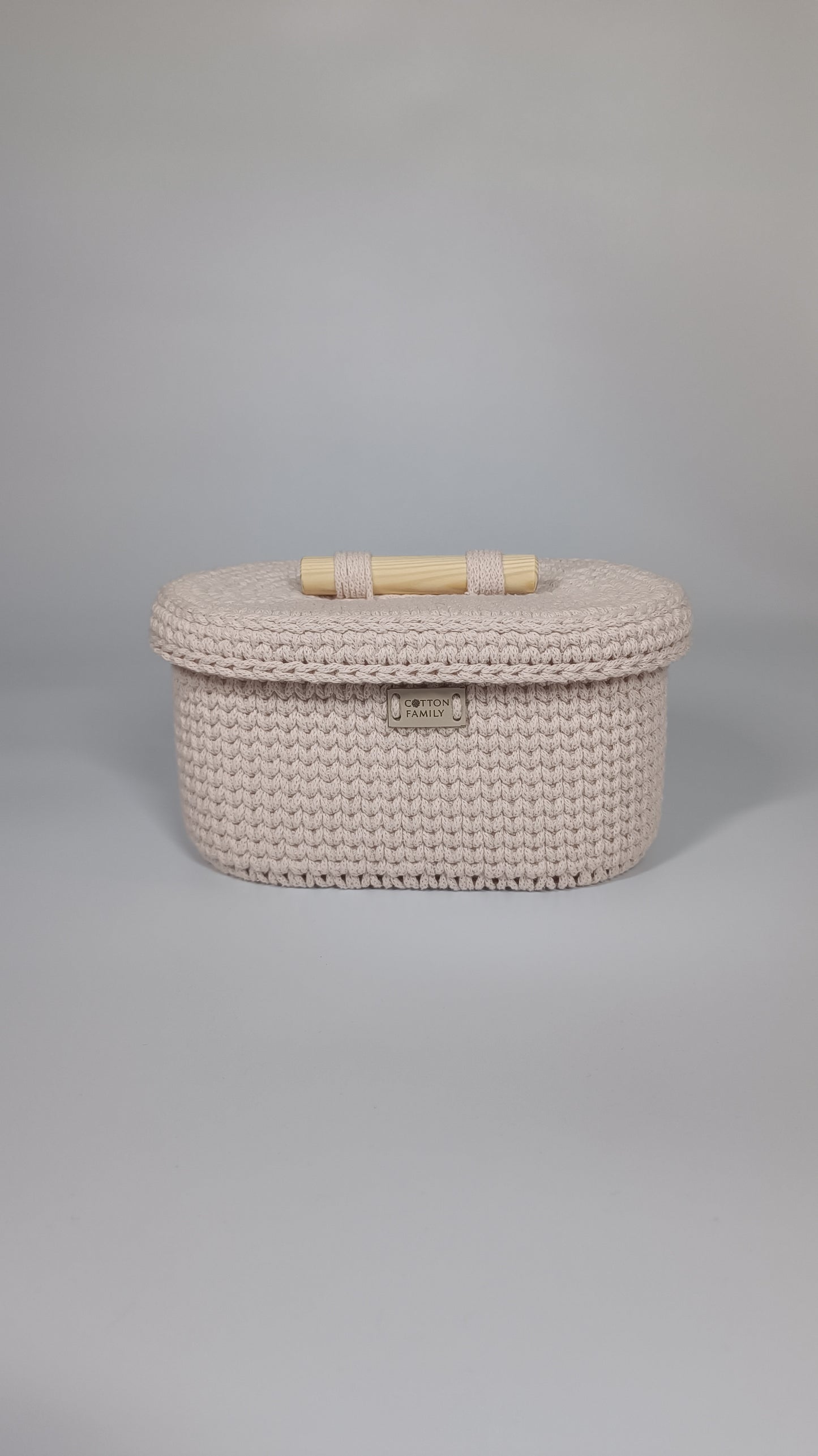 "BOX" Oval Knitted Basket SMALL