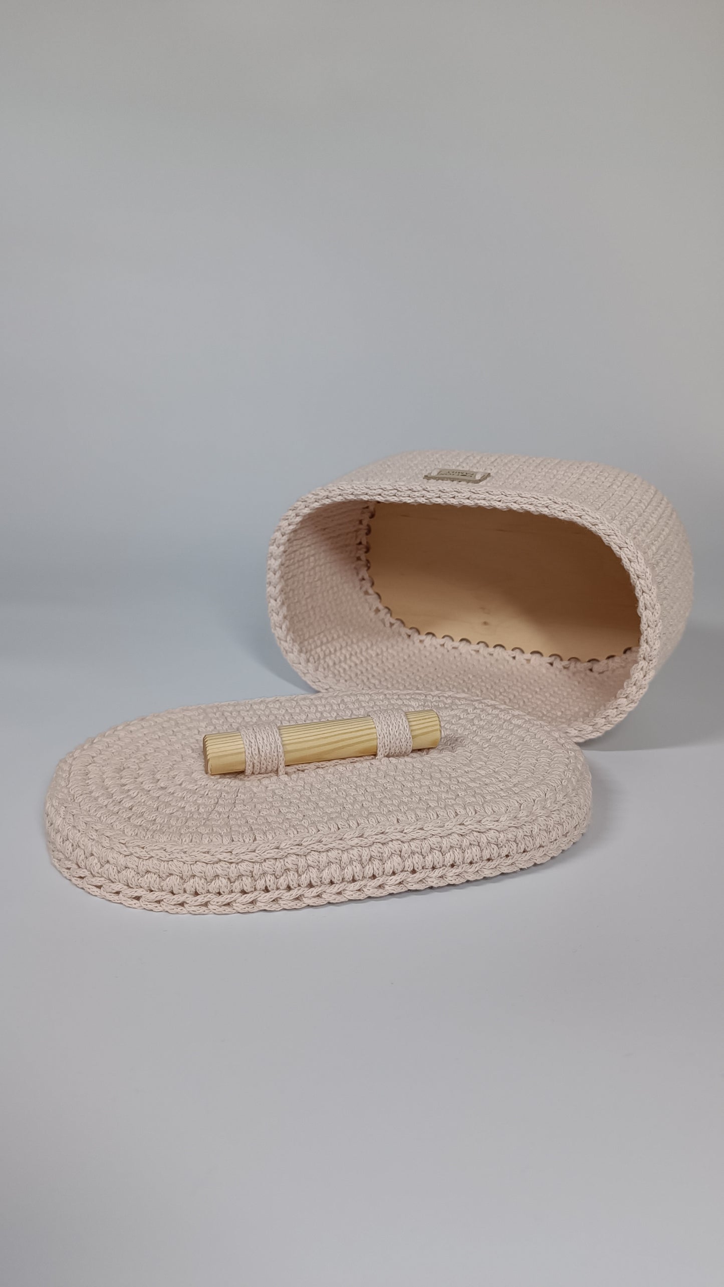 "BOX" Oval Knitted Basket SMALL