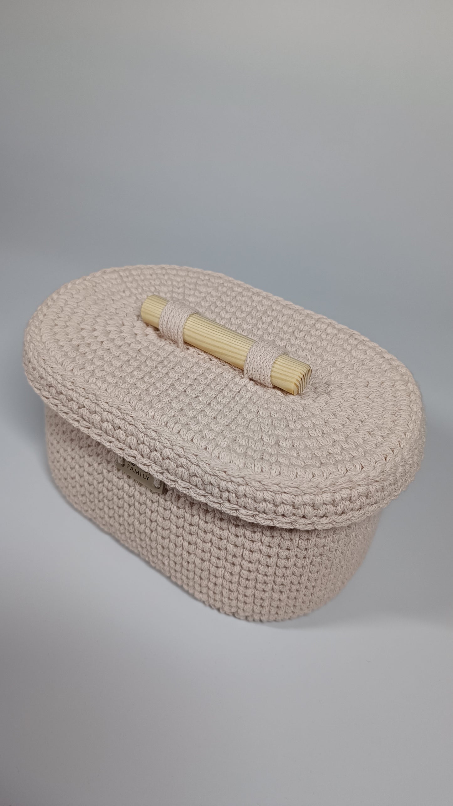 "BOX" Oval Knitted Basket SMALL