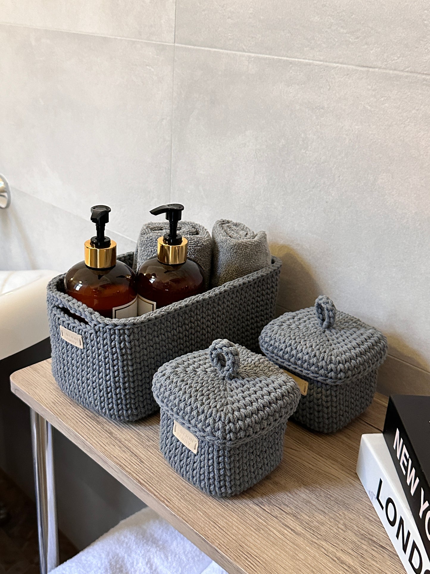 "QUAD BOX" Set of 3 Organizer Baskets