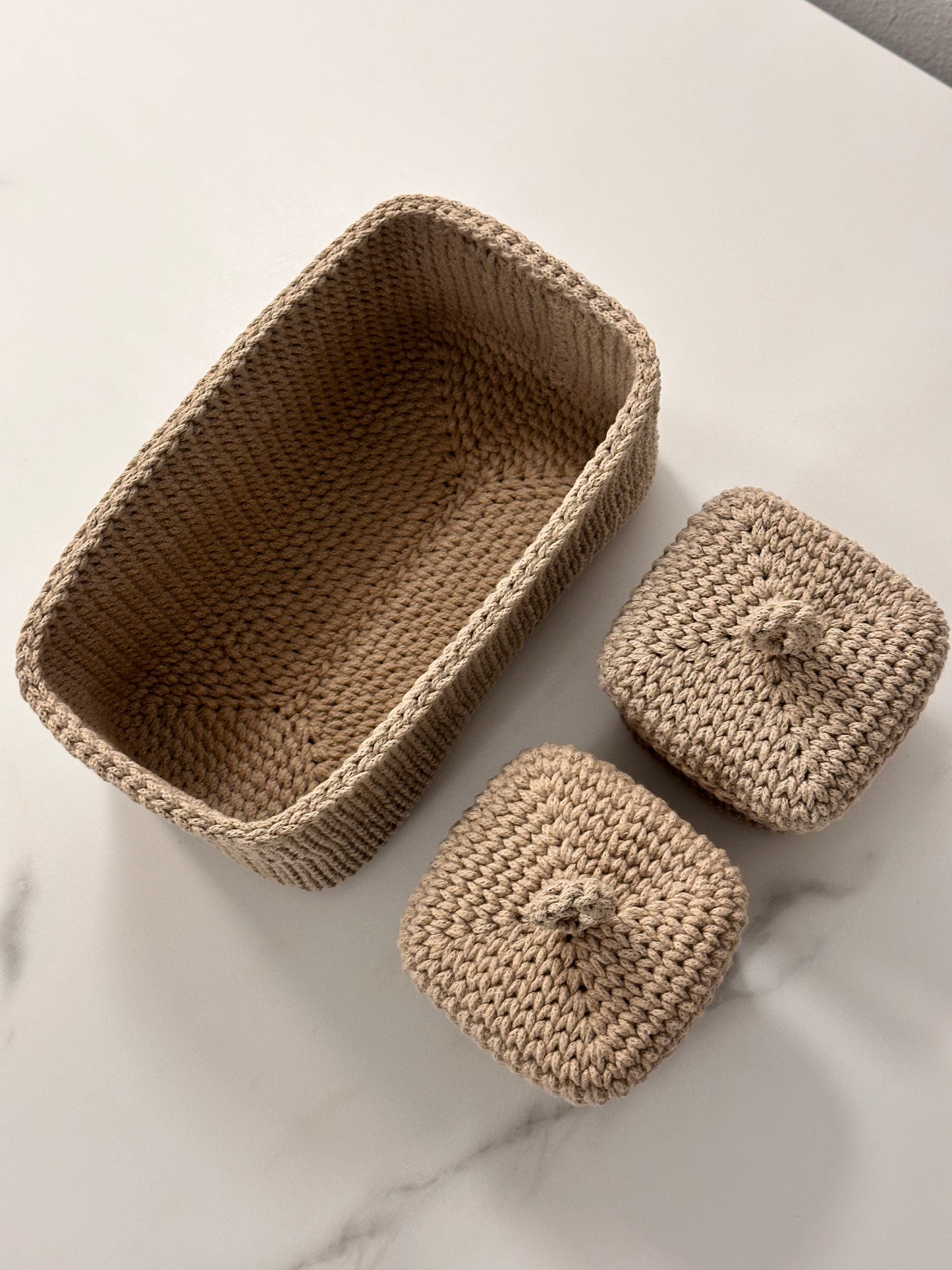 "QUAD BOX" Set of 3 Organizer Baskets