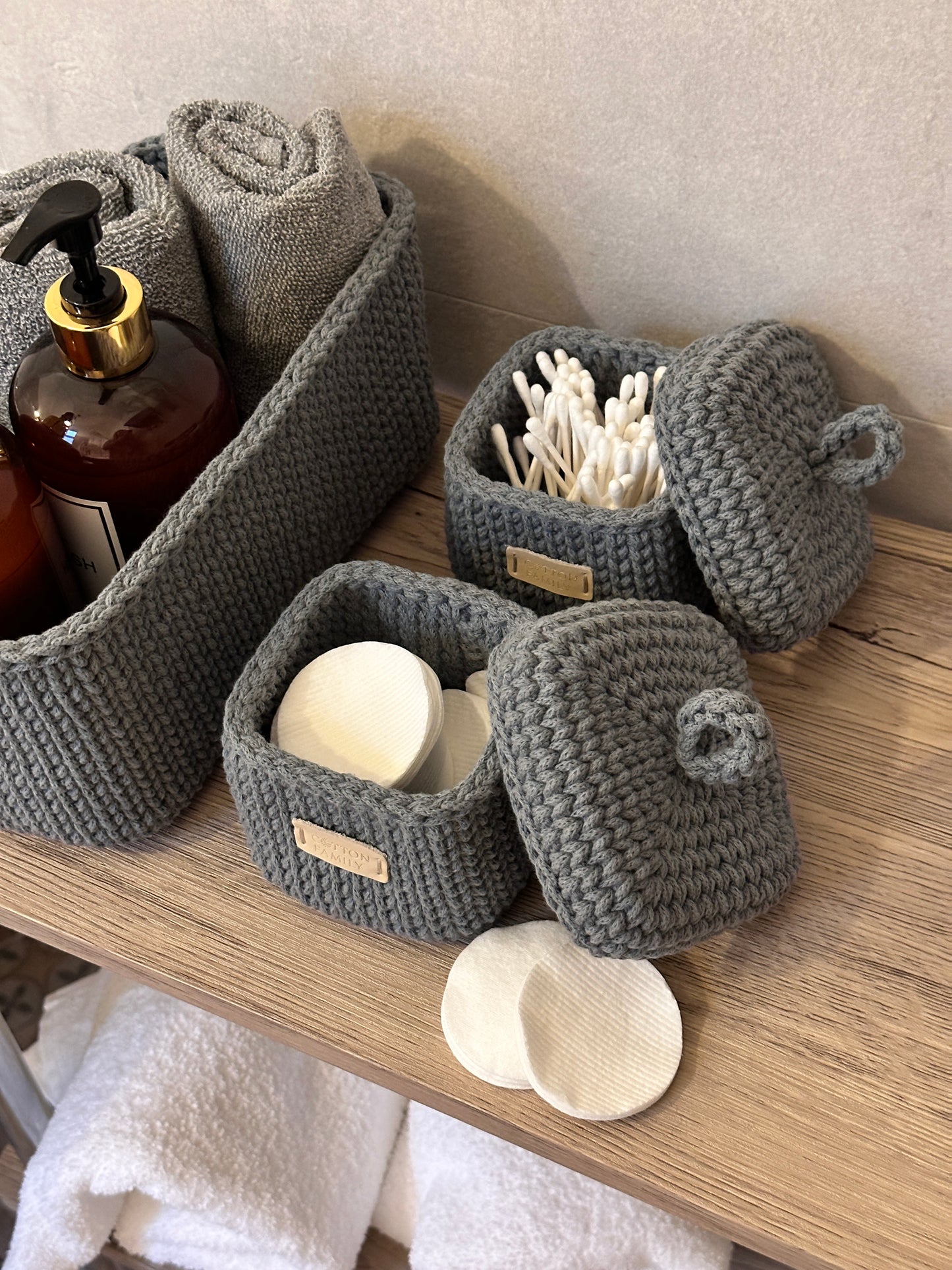 "QUAD BOX" Set of 3 Organizer Baskets
