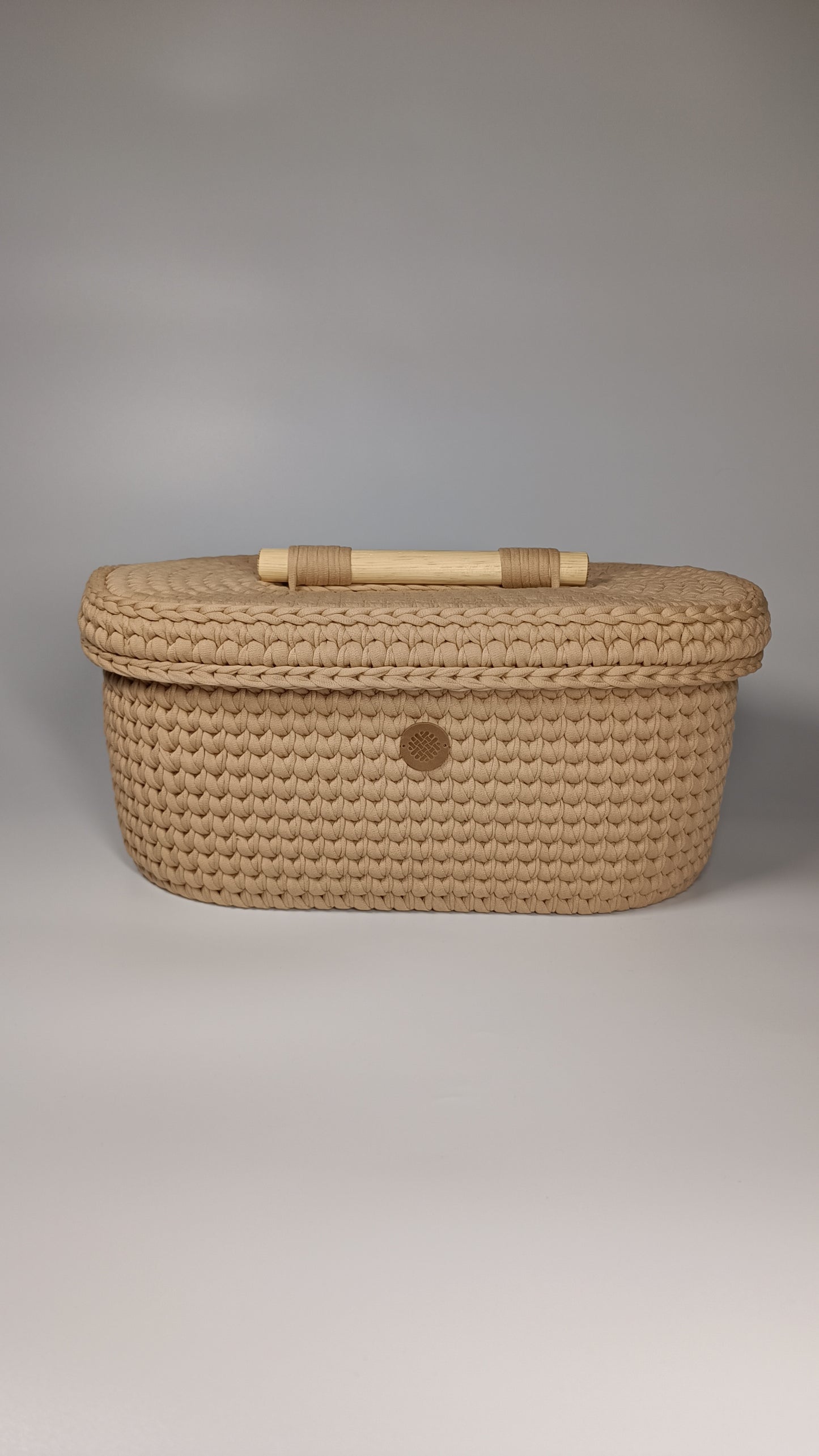 "BOX" Oval Knitted Basket LARGE