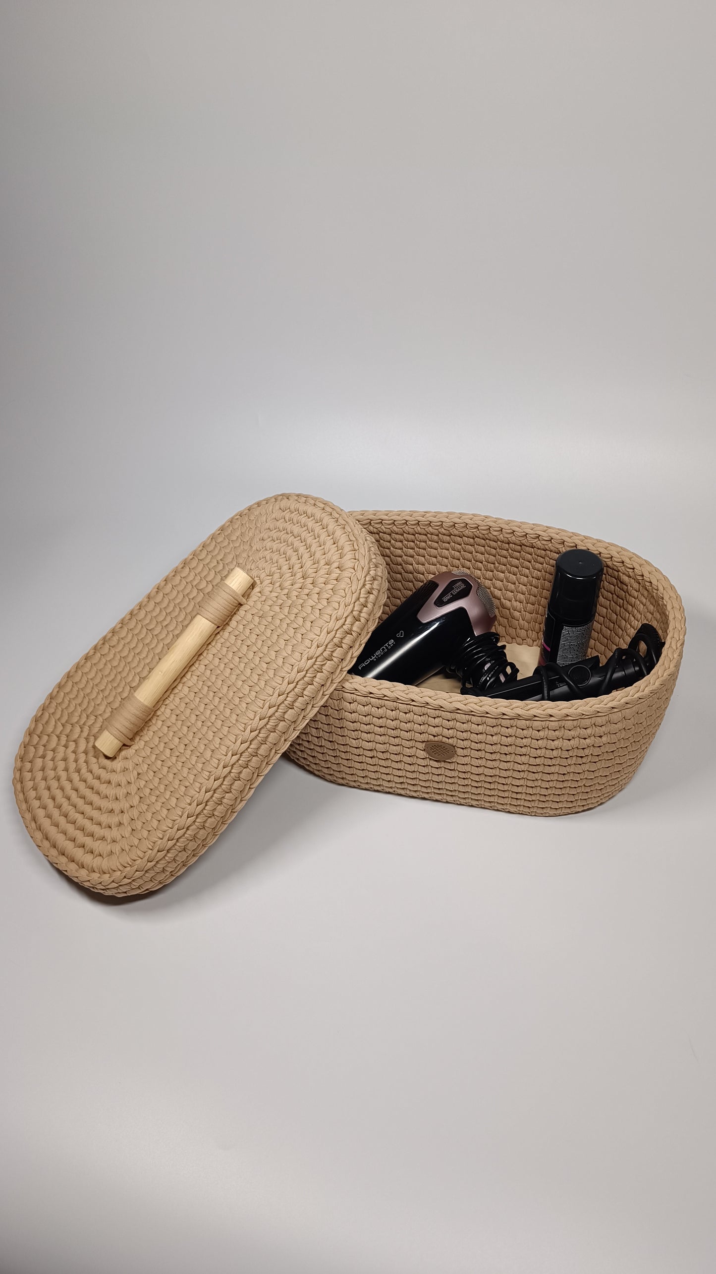 "BOX" Oval Knitted Basket LARGE