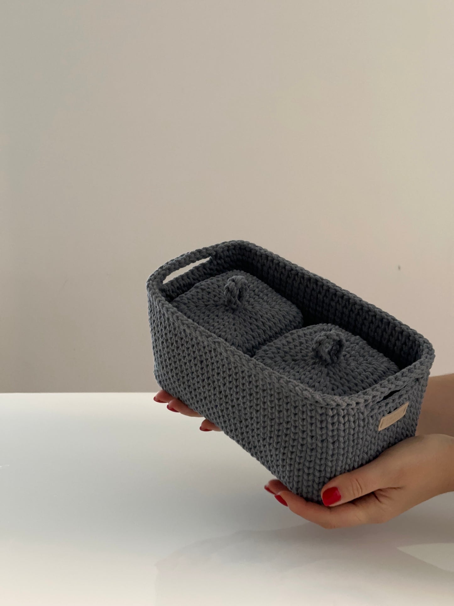 "QUAD BOX" Set of 3 Organizer Baskets