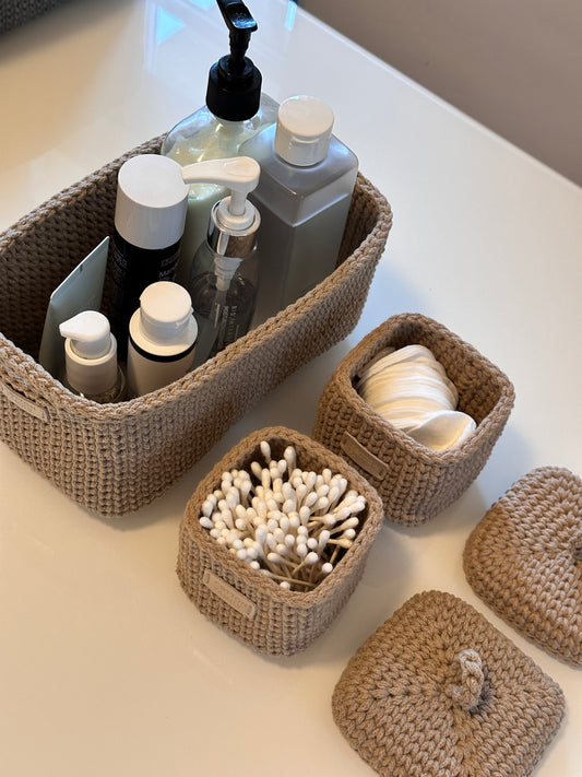 "QUAD BOX" Set of 3 Organizer Baskets