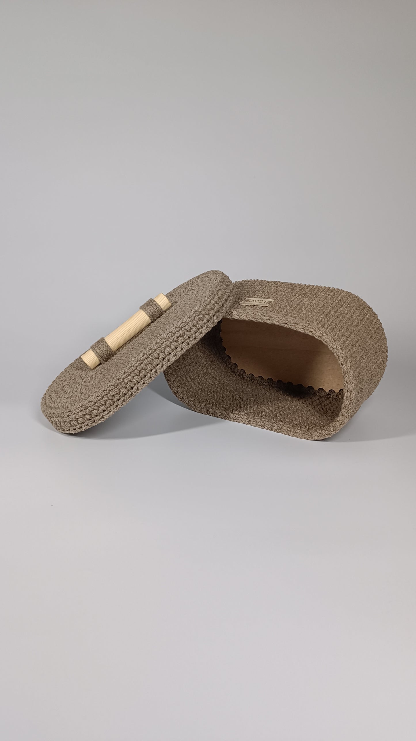 "BOX" Oval Knitted Basket SMALL