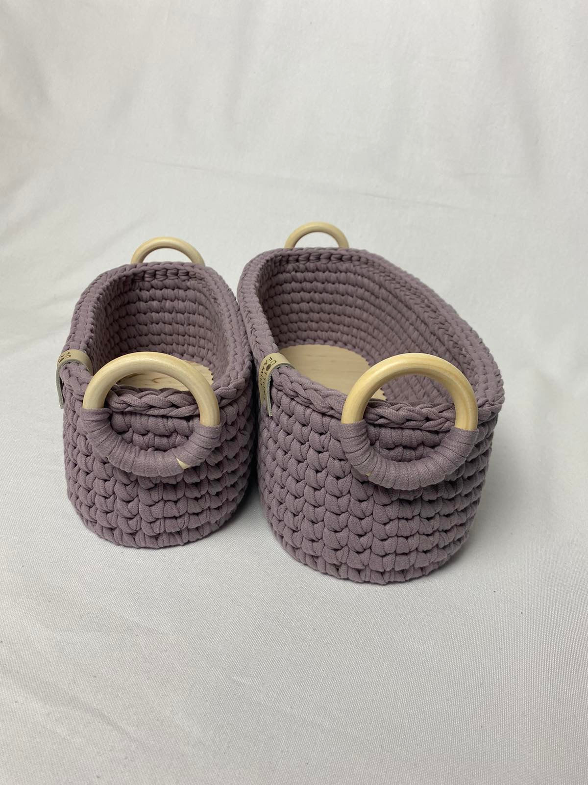 "WOODLOOP" Set of 2 Organizer Baskets
