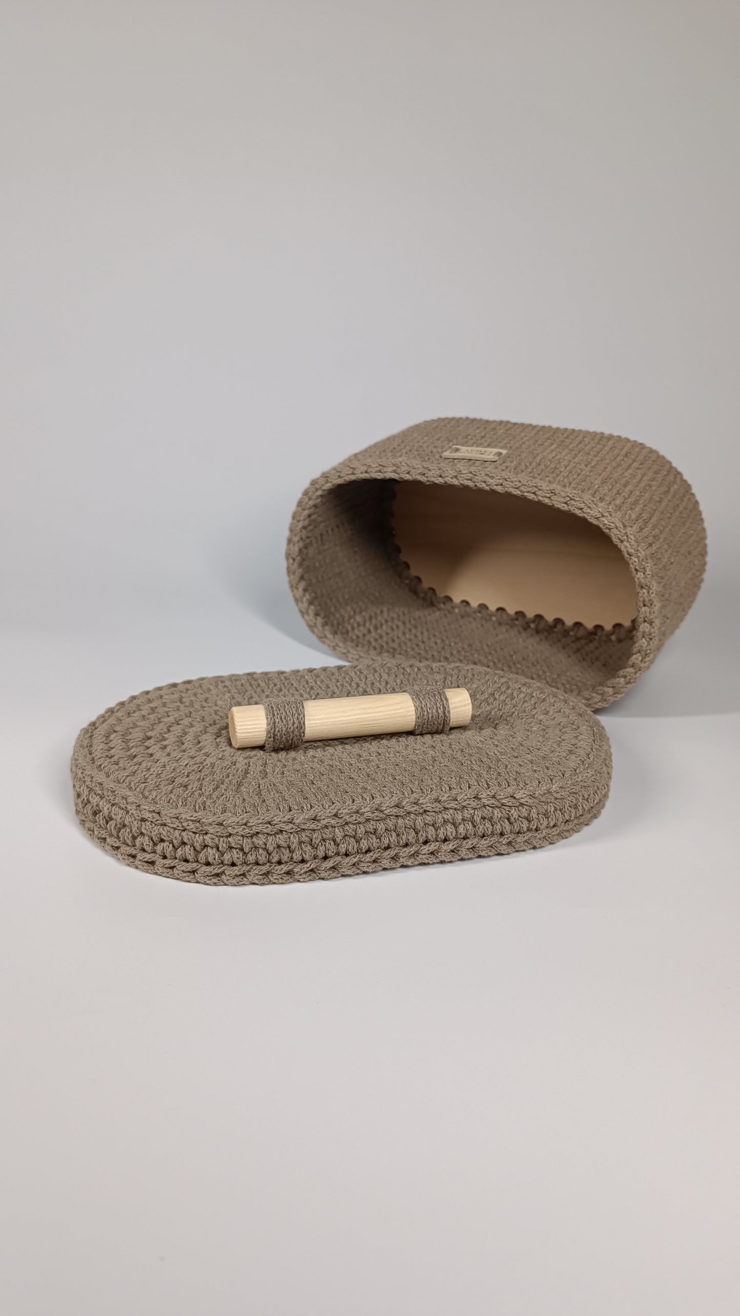 "BOX" Oval Knitted Basket SMALL