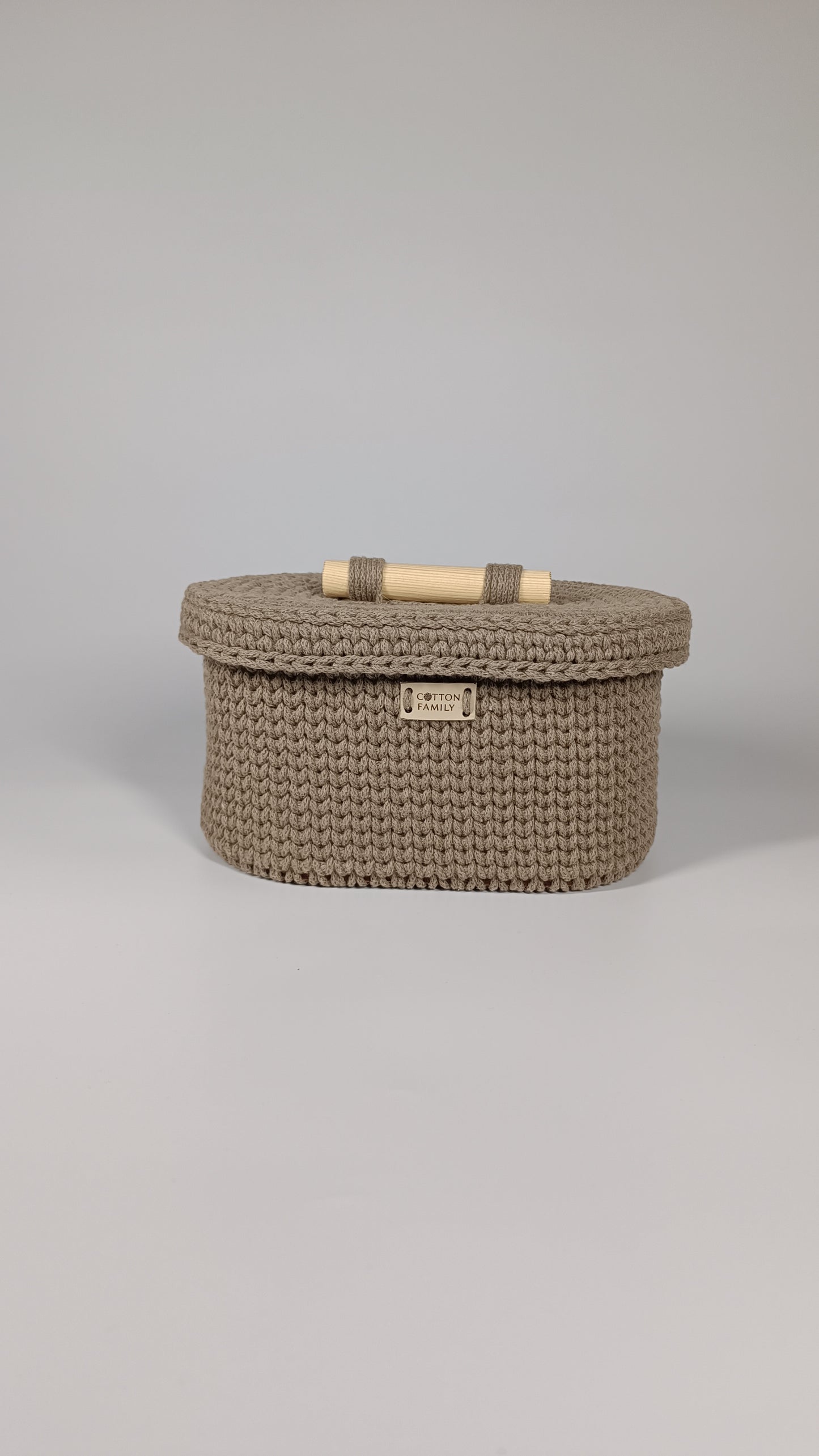 "BOX" Oval Knitted Basket SMALL