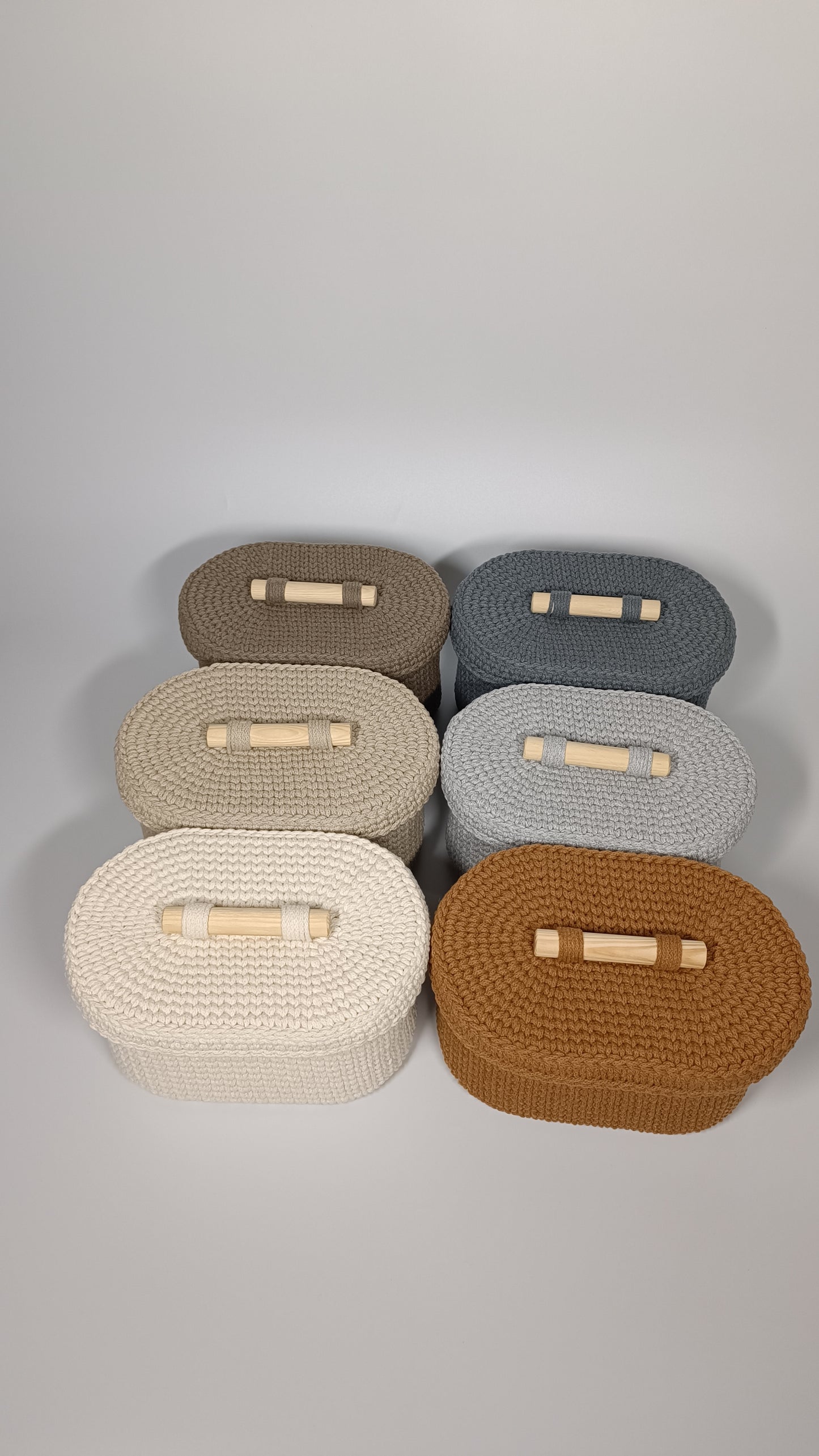 "BOX" Oval Knitted Basket SMALL