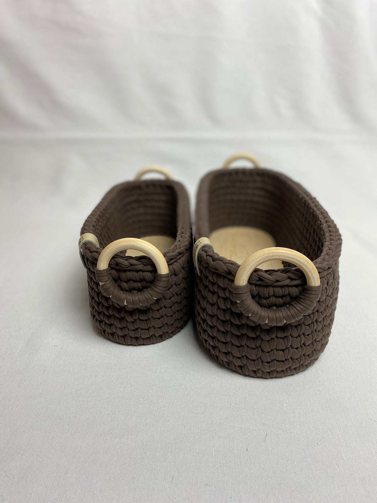 "WOODLOOP" Set of 2 Organizer Baskets