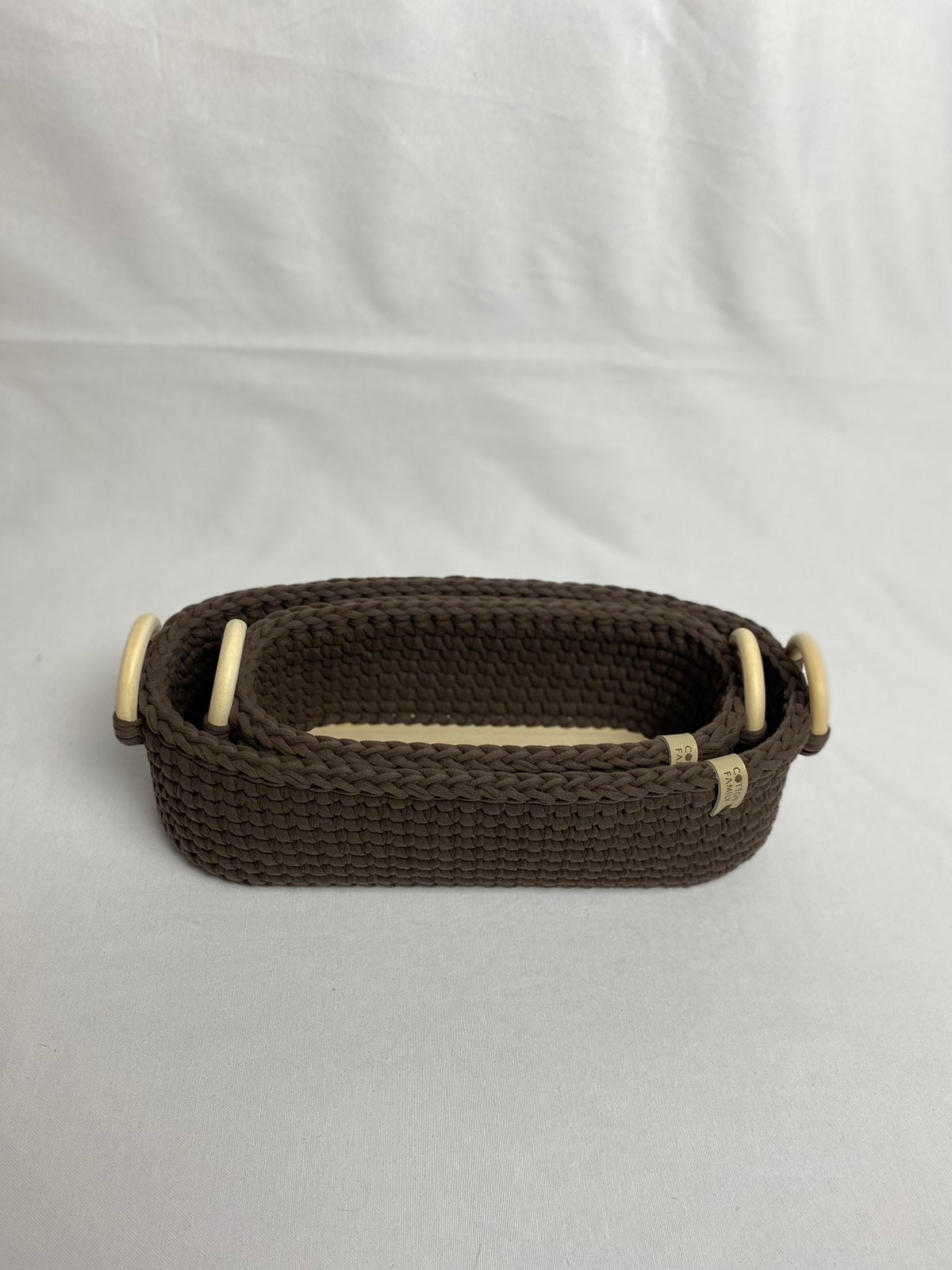 "WOODLOOP" Set of 2 Organizer Baskets