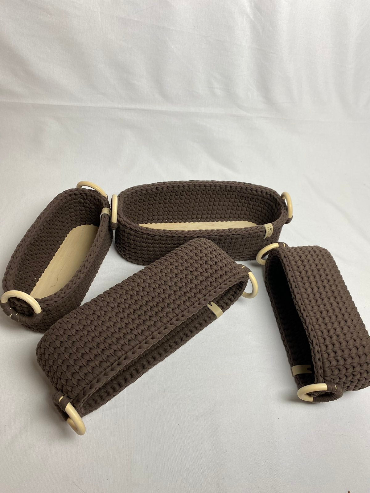 "WOODLOOP" Set of 2 Organizer Baskets