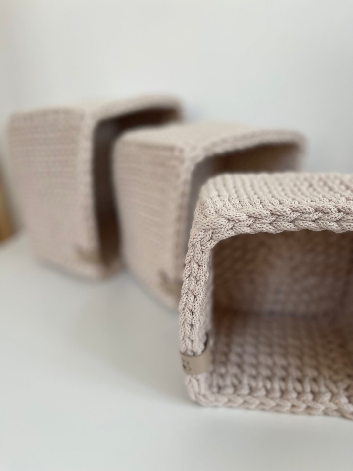 "CUBE" Set of 3 Square Organizer Baskets