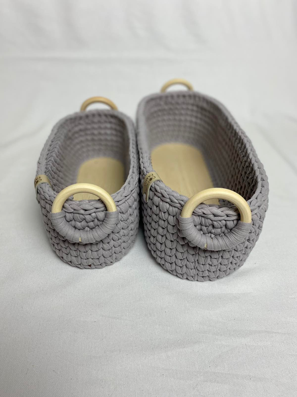 "WOODLOOP" Set of 2 Organizer Baskets