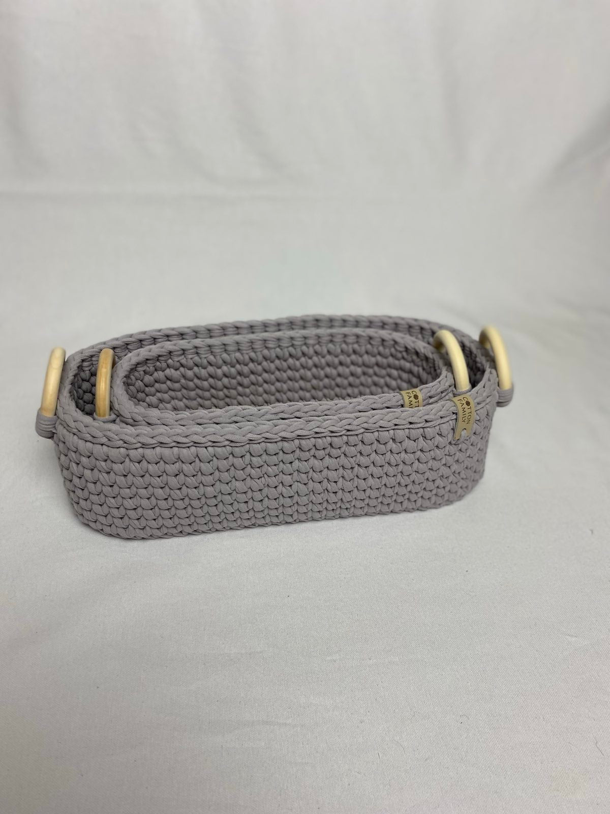 "WOODLOOP" Set of 2 Organizer Baskets
