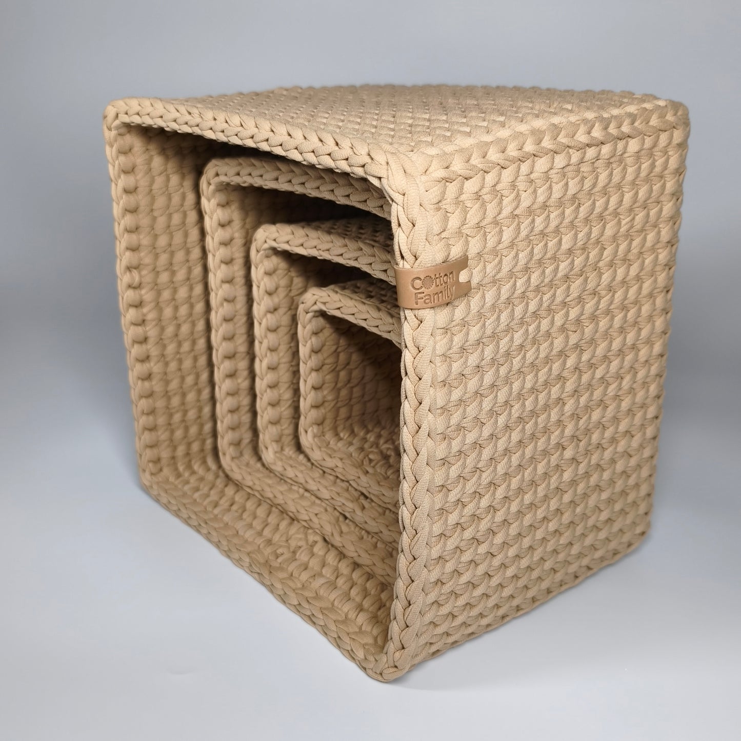CUBE Wood Set — Warm Sand