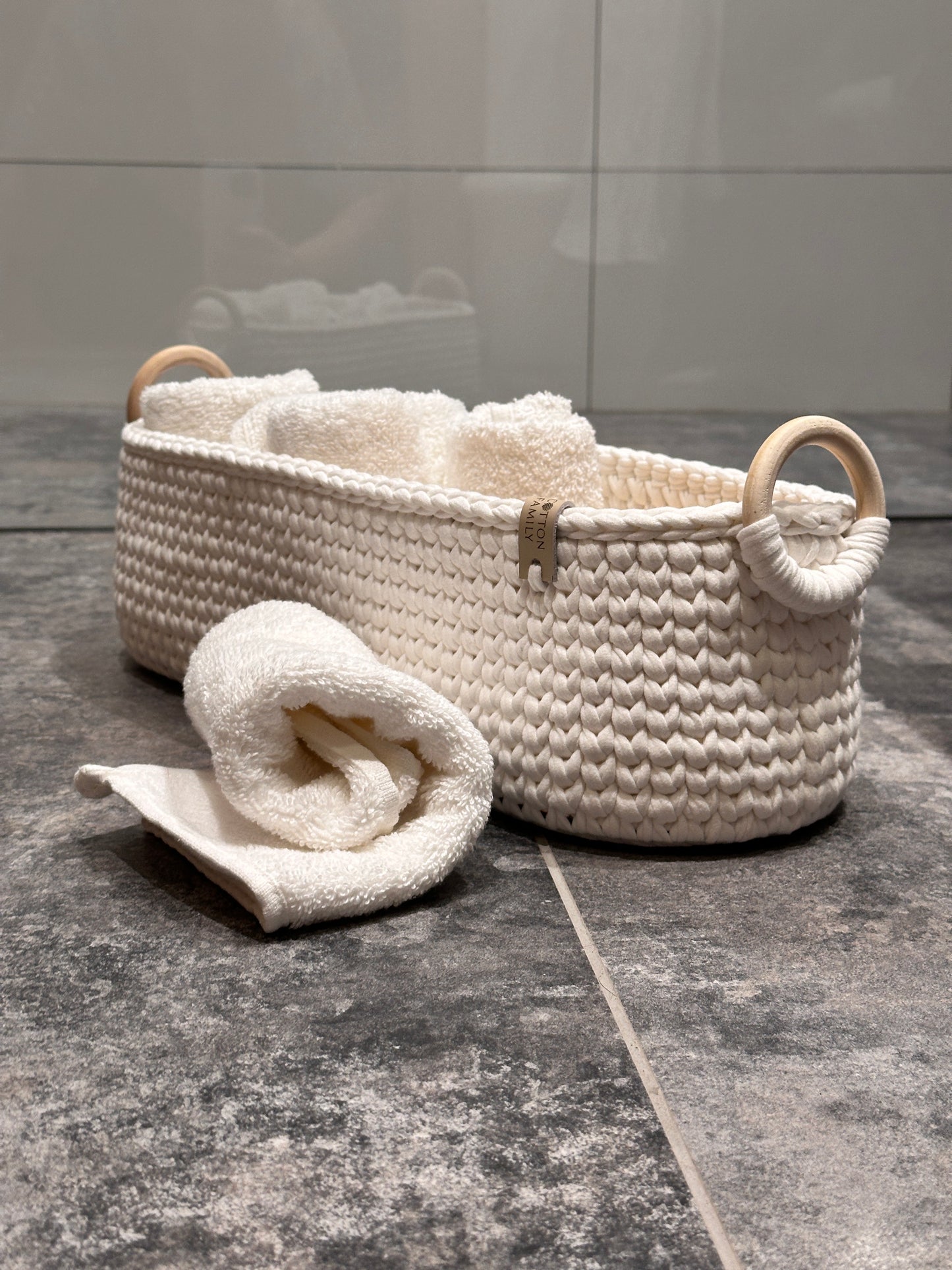 "WOODLOOP" Organizer Basket LARGE