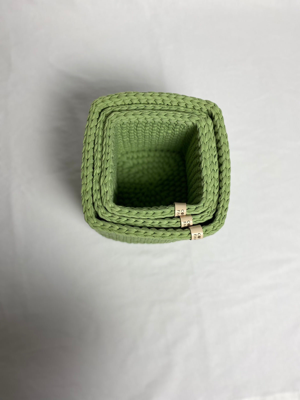 "CUBE" Set of 3 Square Organizer Baskets