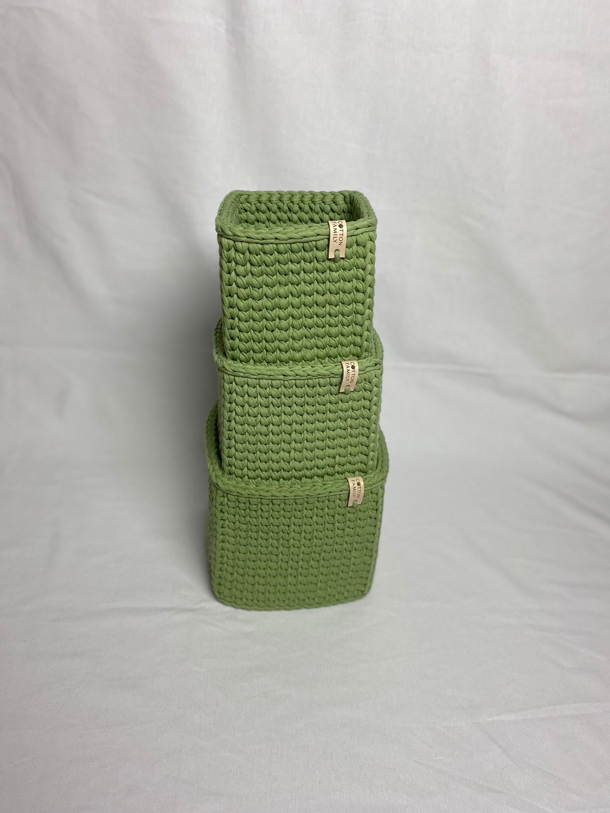 "CUBE" Set of 3 Square Organizer Baskets
