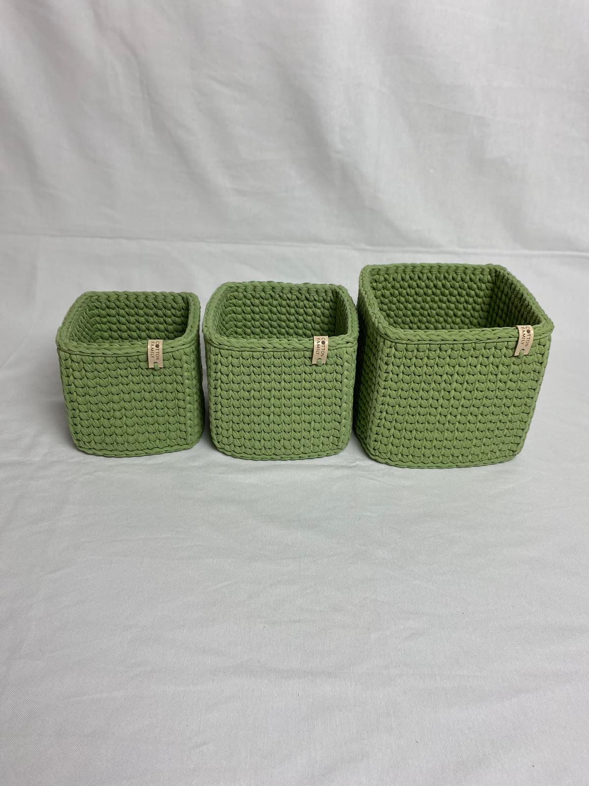 "CUBE" Set of 3 Square Organizer Baskets