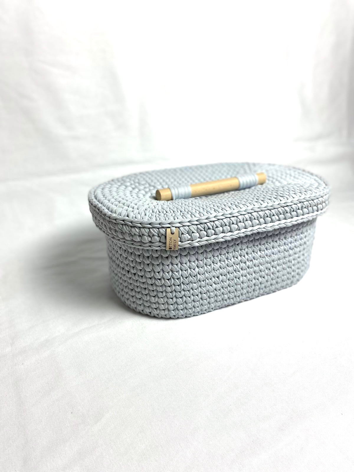"BOX" Oval Knitted Basket LARGE