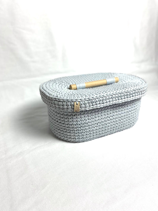 "BOX" Oval Knitted Basket LARGE