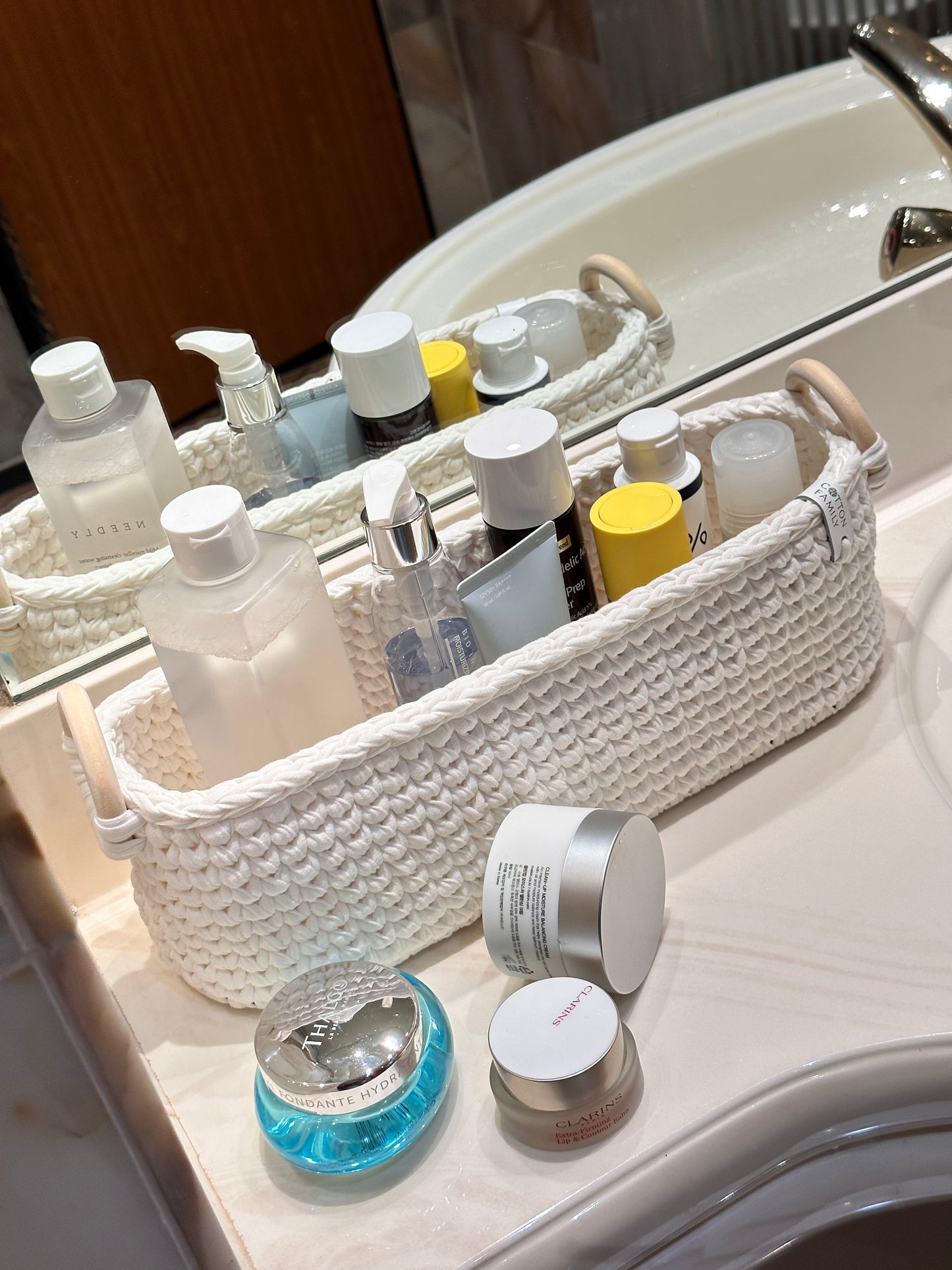 "WOODLOOP" Set of 2 Organizer Baskets
