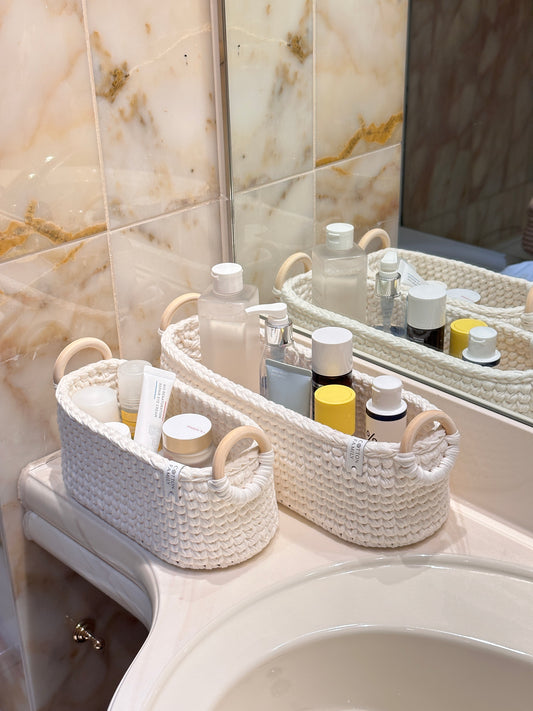 "WOODLOOP" Set of 2 Organizer Baskets