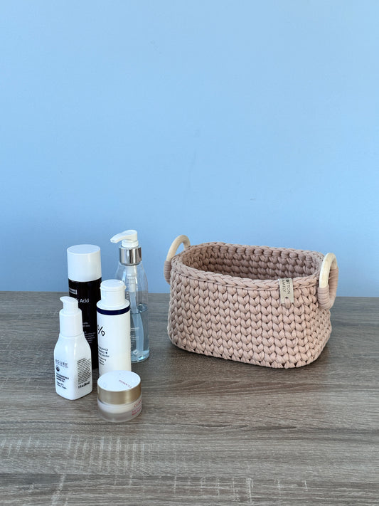 "QUAD WOODLOOP" Organizer Basket SMALL