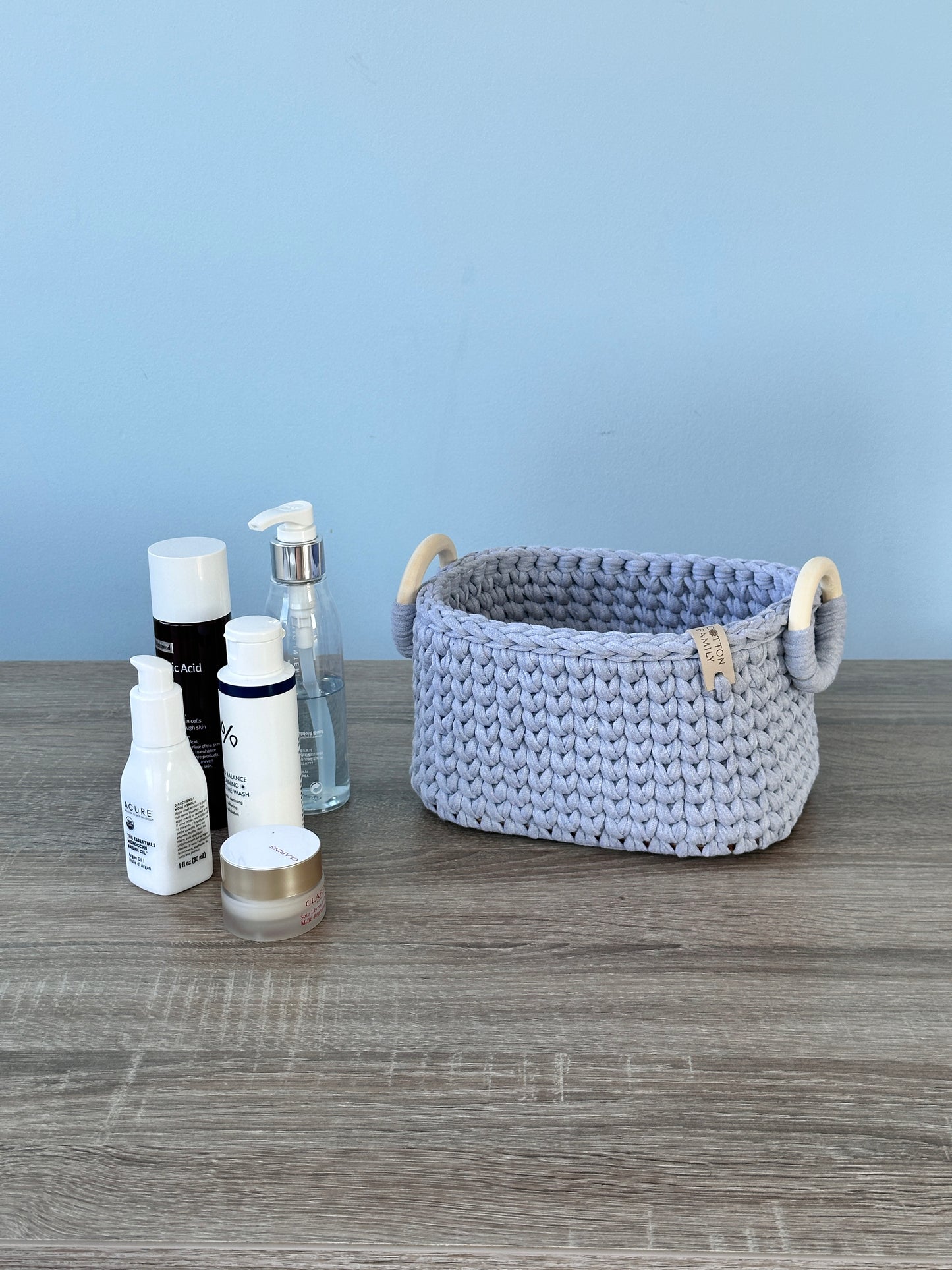 "QUAD WOODLOOP" Organizer Basket SMALL