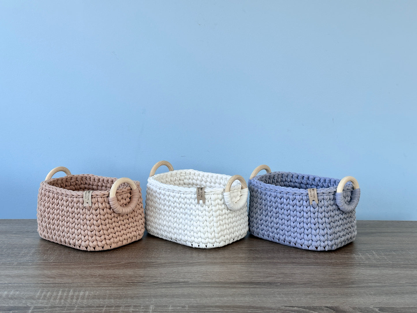 "QUAD WOODLOOP" Organizer Basket SMALL
