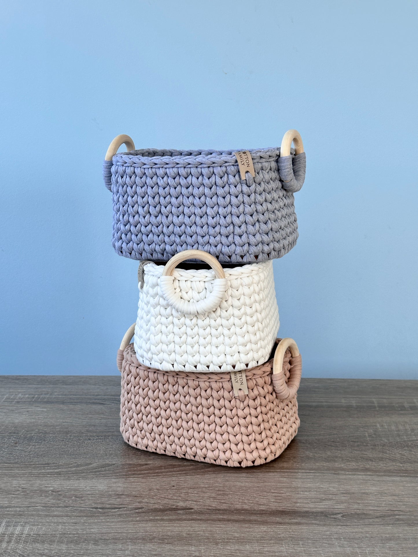"QUAD WOODLOOP" Organizer Basket SMALL