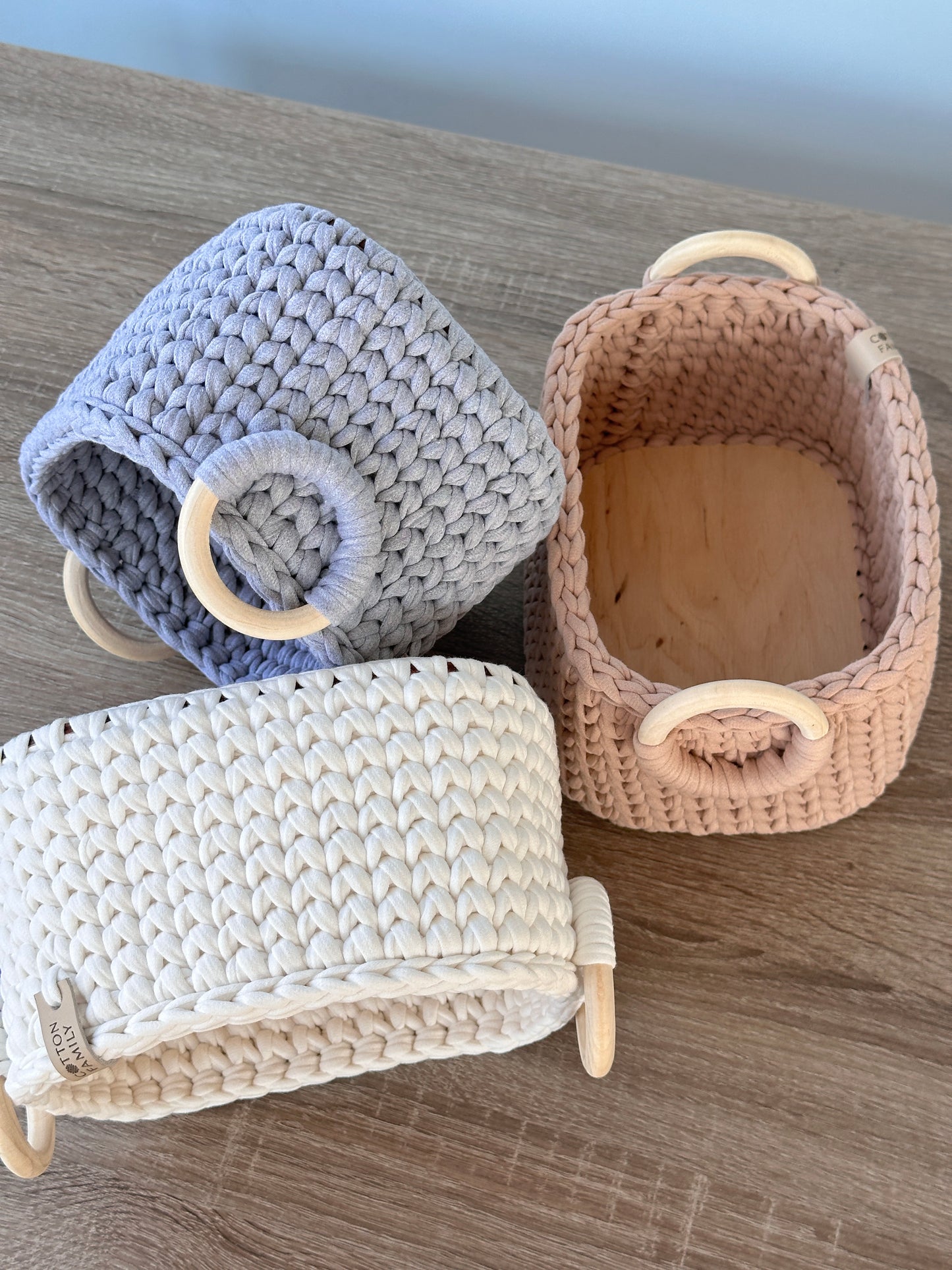 "QUAD WOODLOOP" Organizer Basket SMALL
