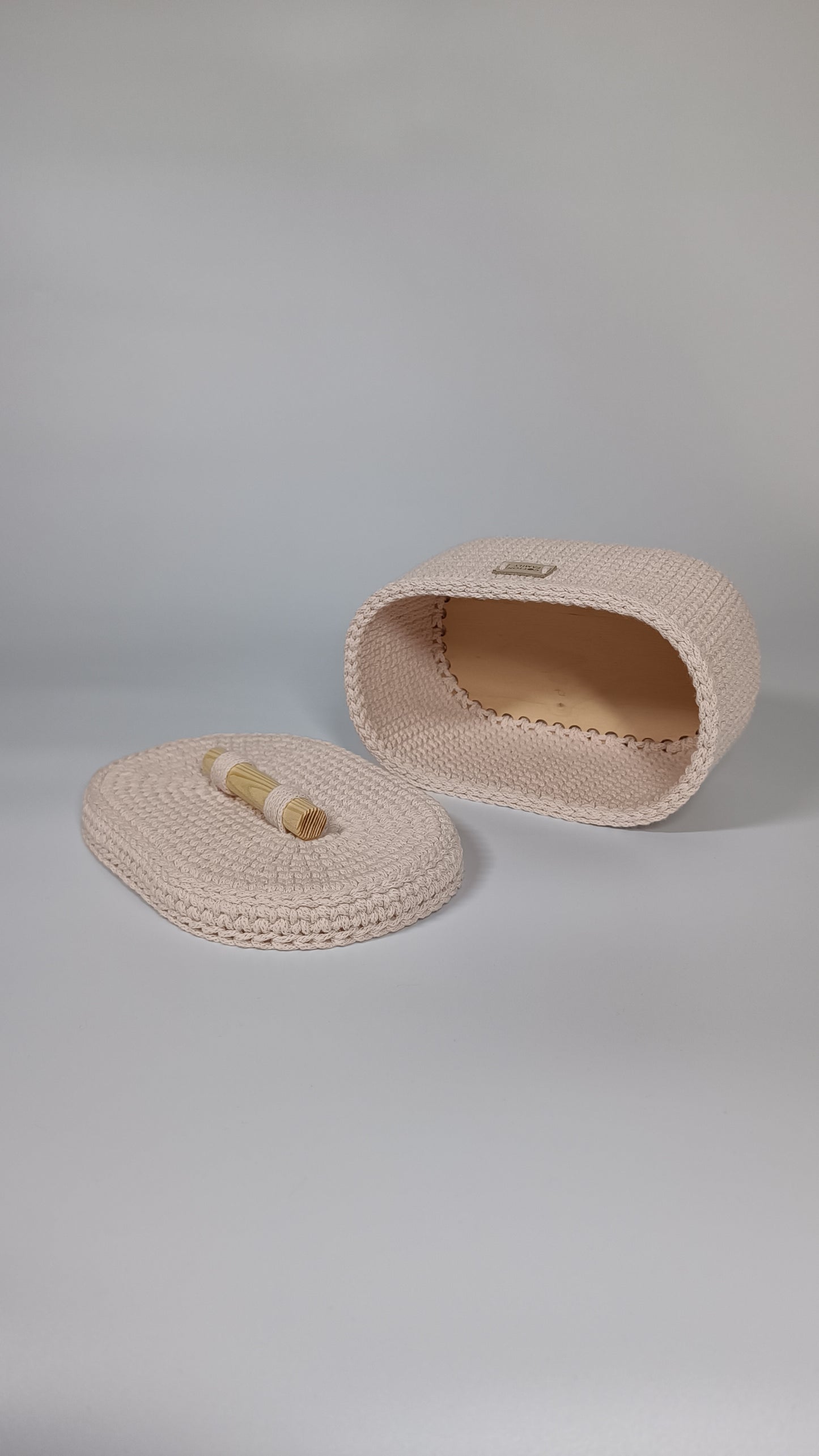 "BOX" Oval Knitted Basket SMALL