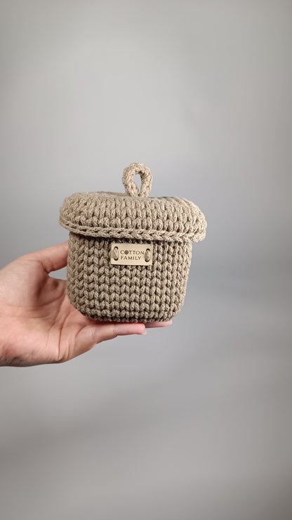 QUAD BOX Set — Coffee | Deep Neutral Handmade Organizers