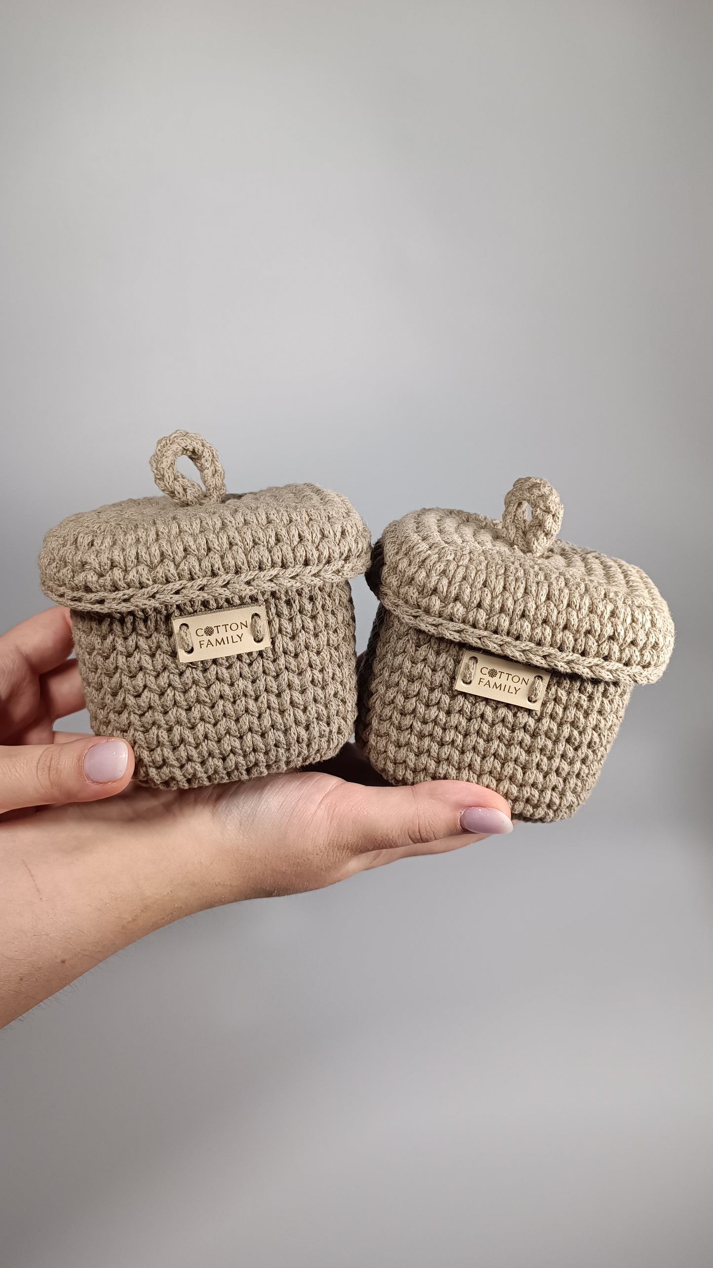 QUAD BOX Set — Coffee | Deep Neutral Handmade Organizers