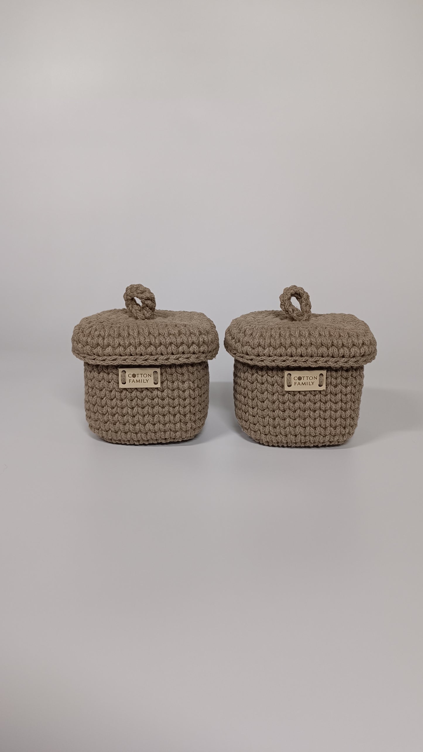 QUAD BOX Set — Coffee | Deep Neutral Handmade Organizers