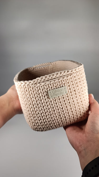 QUAD BOX Set — Nude | Soft Minimalist Cotton Storage