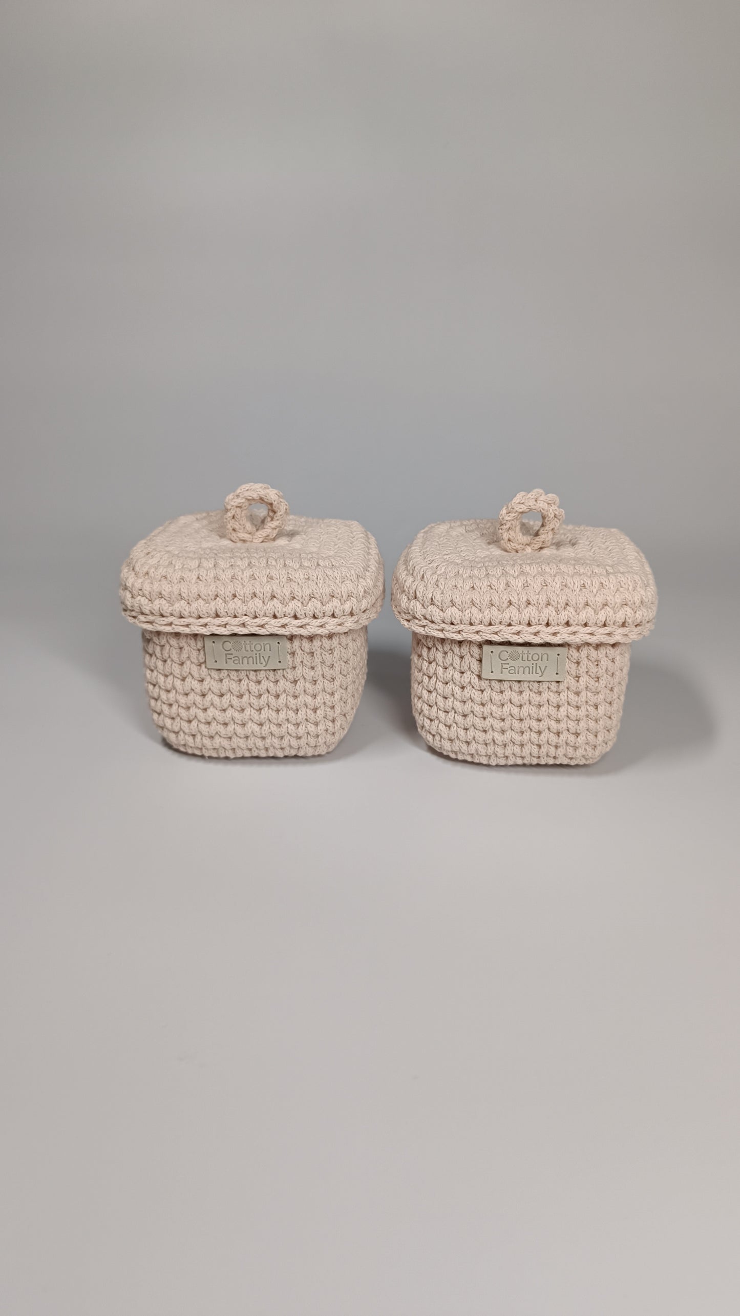 QUAD BOX Set — Nude | Soft Minimalist Cotton Storage