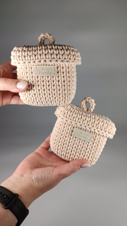 QUAD BOX Set — Nude | Soft Minimalist Cotton Storage