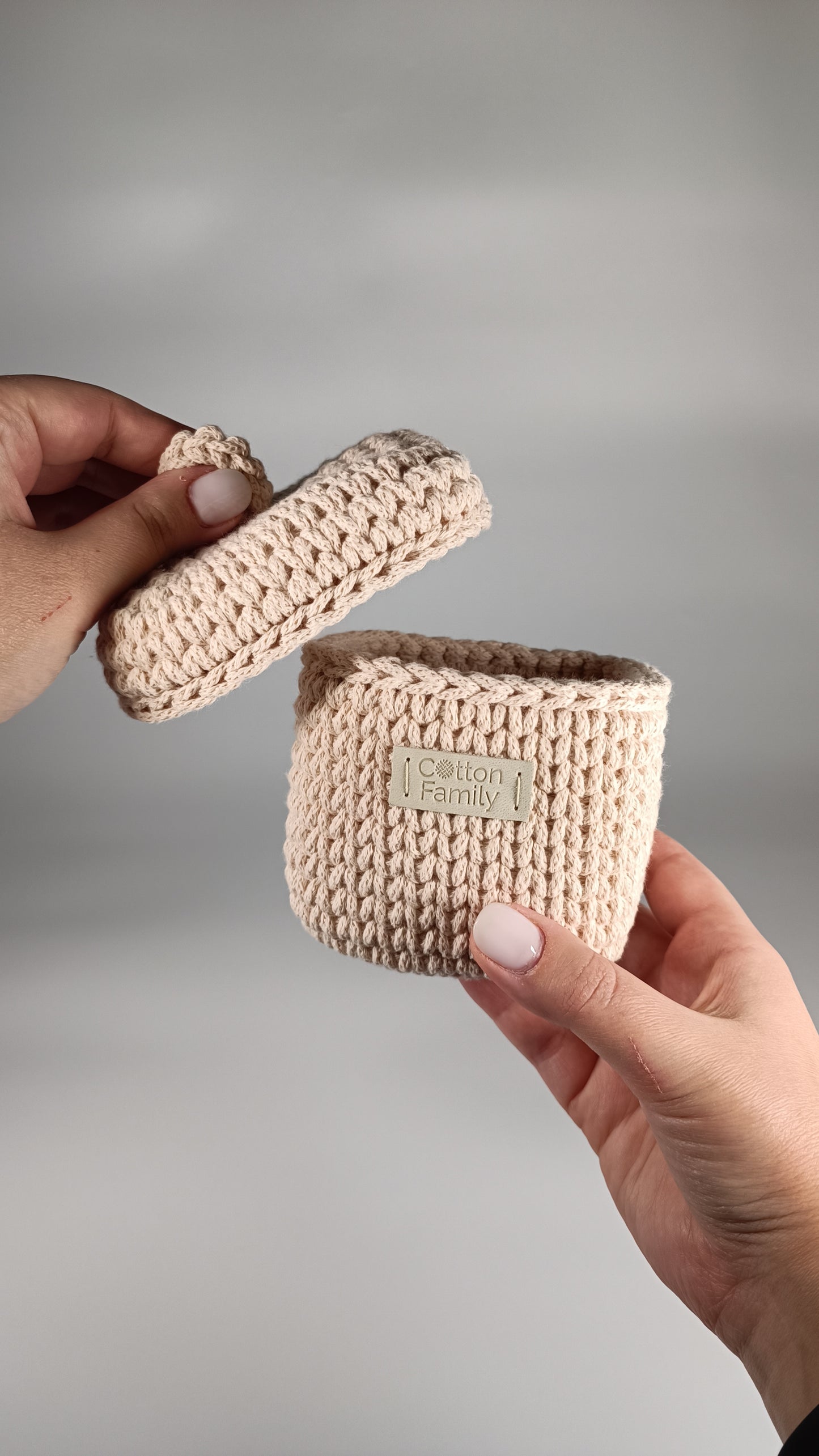 QUAD BOX Set — Nude | Soft Minimalist Cotton Storage