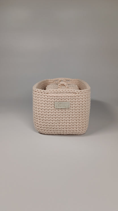 QUAD BOX Set — Nude | Soft Minimalist Cotton Storage