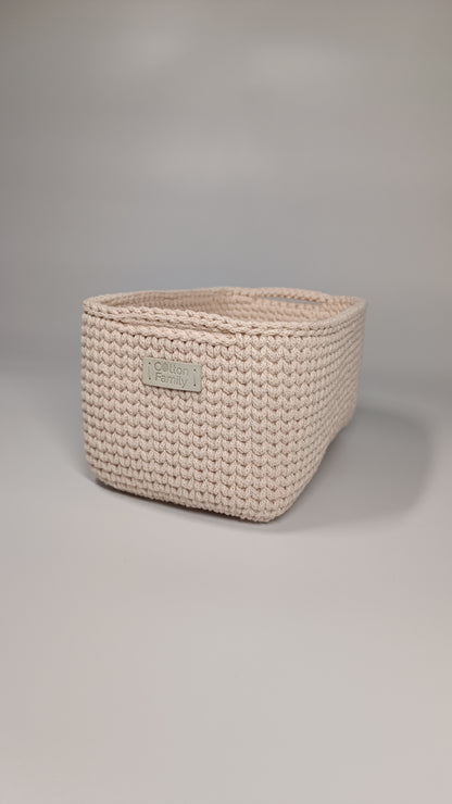 QUAD BOX Set — Nude | Soft Minimalist Cotton Storage